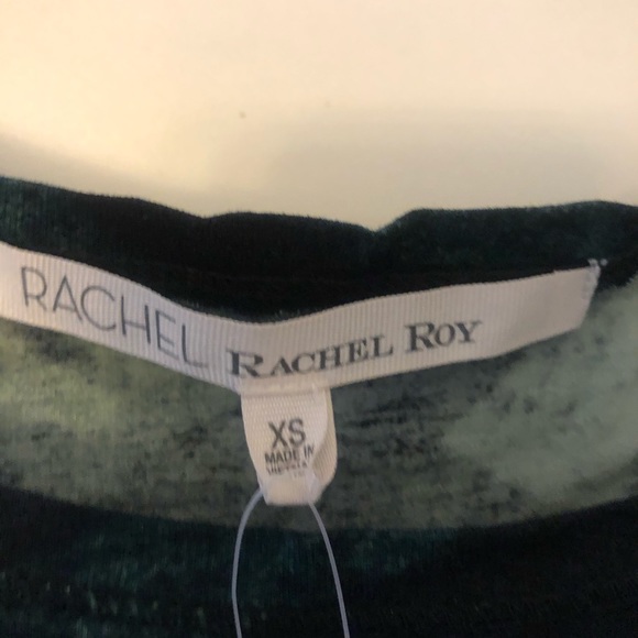 NWT XS Rachel Roy Chevron Ruched Tshirt Dress - Picture 3 of 4